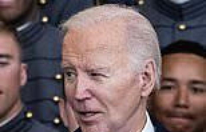 Look to your right! Blundering Biden awards trophy to Army football and asks ... trends now