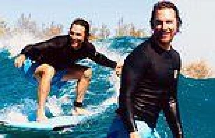 Matthew McConaughey trades in the film set for the waves as he goes surfing ... trends now