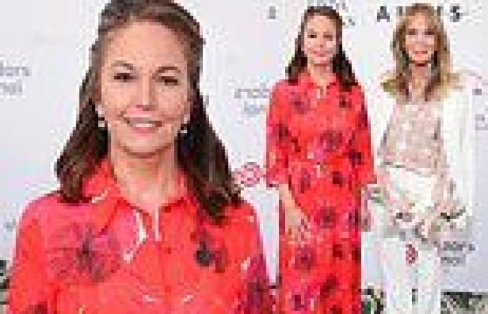 Diane Lane puts on a vibrant display in a scarlet dress while Jaclyn Smith is ... trends now