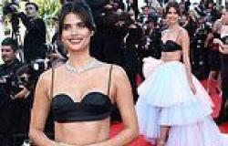 Wednesday 25 May 2022 08:40 PM Sara Sampaio flashes her toned figure in a black silk bralette at Cannes Film ... trends now