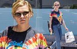 Thursday 30 June 2022 04:54 AM Kirsten Dunst looks groovy in tie-dye Rodarte T-shirt as she runs errands in ... trends now