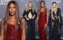 Naomi Campbell, 53, dazzles in stunning red bejewelled gown as she joins Toni ... trends now