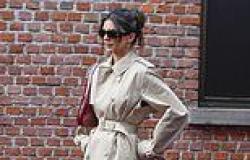 Kendall Jenner showcases her incredible legs in a cropped trench while Julia ... trends now