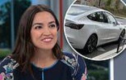 Alexandria Ocasio-Cortez stumbles as she's called out for owning a pricey Tesla ... trends now