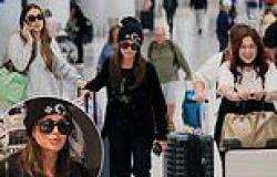 Kyle Richards arrives at LAX with her friend Carnie Wilson and daughter ... trends now