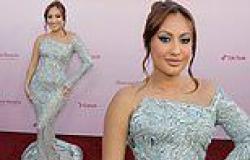 Francia Raisa sparkles in a silver gown as she supports Selena Gomez at charity ... trends now