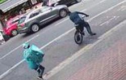 Terrifying moment knife-wielding robber, 19, stabs Deliveroo driver with ... trends now