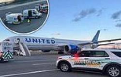 United Boeing 787 was forced to divert from Newark to upstate NY after wind ... trends now