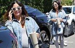Pregnant Jenna Dewan covers her bump in a gray onesie as she steps out in LA... ... trends now