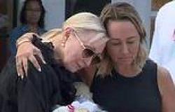 Emotional scenes as Ash Good's grieving family break down at Westfield Bondi ... trends now