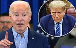 Biden takes his first swipe at Trump for the Manhattan criminal trial: ... trends now