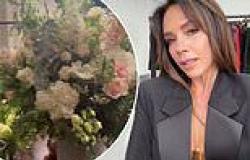Victoria Beckham shows off the many bunches of flowers she was gifted by ... trends now