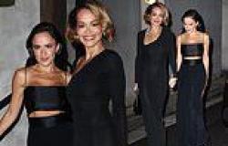 Rita Ora looks effortlessly elegant in a fitted black dress as she steps out ... trends now