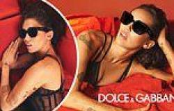 Miley Cyrus goes to bed in her sunglasses and sexy black lingerie in new images ... trends now