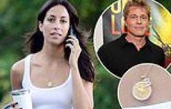 Brad Pitt's girlfriend Ines de Ramon, 34, STILL wears a B pendant necklace to ... trends now