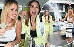 Amanda Holden drinks margaritas and wildly sprays champagne all over her friend ... trends now