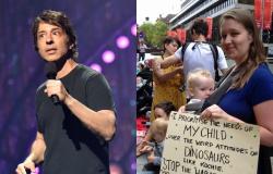 Whether you side with Arj Barker or the breastfeeding mum, real life is more ...