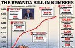 The Rwanda deportation bill by numbers: How nearly 80,000 migrants have arrived ... trends now