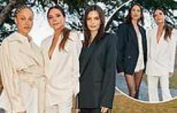 Emily Ratajkowski slips into a plunging black suit as she joins Victoria ... trends now