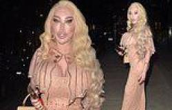 Jessica Alves flaunts her surgically enhanced assets in a sparkly nude dress ... trends now