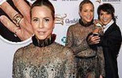 Maria Bello, 57, and Dominique Crenn appear MARRIED as they both flash wedding ... trends now