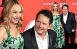 Michael J. Fox gazes adoringly at wife Tracy Pollan on red carpet before being ... trends now