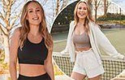 Kate Ferdinand flashes her toned abs in crop tops and leggings as she models ... trends now