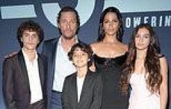 Matthew McConaughey and Camila Alves are supported by their three children at ... trends now