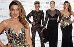 Dannii Minogue stuns in a sequinned corset gown while Dame Kelly Holmes wears a ... trends now
