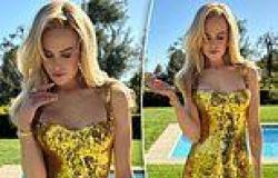 Nicole Kidman sizzles in gold Balenciaga during impromptu backyard photoshoot ... trends now