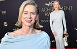 Naomi Watts, 55, looks ethereal in a pale blue dress honoring Nicole Kidman at ... trends now