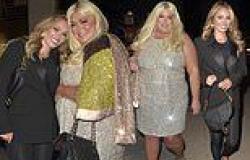 Gemma Collins wears a glamorous silver dress as she reunites with fellow TOWIE ... trends now