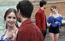 Has Emily finally found love? Lily Collins looks gooey-eyed over new co-star ... trends now