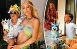Iggy Azalea throws no expense spared Bluey themed birthday party for son Onyx, ... trends now