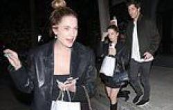 Ashley Benson wows in a tiny black dress as she steps out for a date night with ... trends now
