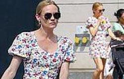 Diane Kruger cuts a stylish figure in a floral minidress as she steps out with ... trends now