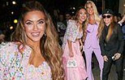 Chrishell Stause wows in floral crop top and maxi skirt in London with G-Flip ... trends now