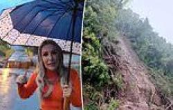 Shocking moment flood destroys bridge while Brazilian mayor was warning ... trends now