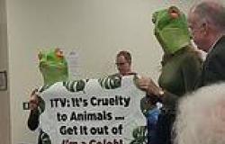 Animal rights group PETA crash ITV shareholders meeting in protest of creatures ... trends now