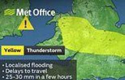Britain faces another 12 hours of thunderstorm chaos: Met Office issues urgent ... trends now
