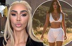 Kim Kardashian wears long blonde wig for pouty selfie after surprising fans ... trends now