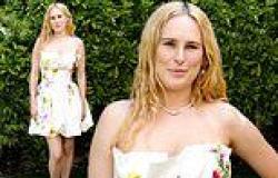 Rumer Willis is effortlessly radiant wearing a strapless floral minidress as ... trends now