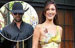 Bella Hadid makes jaws drop in sexy yellow corset dress as she's supported by ... trends now