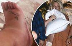 Britney Spears cries as she updates fans on her swollen ankle... as its ... trends now