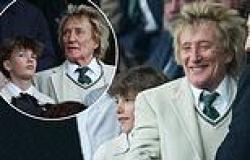 Beaming Sir Rod Stewart, 79, spends quality time with lookalike son Aiden, 12, ... trends now