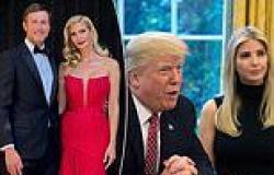Ivanka Trump stuns in a plunging and strapless red dress as she attends a ... trends now