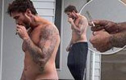Shirtless Danny Cipriani smokes suspicious looking cigarette on the street in ... trends now