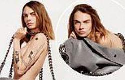 Cara Delevingne looks sensational as she she poses NAKED inside giant bag for ... trends now