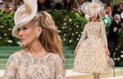 Sarah Jessica Parker reveals she couldn't sit DOWN in structured corset gown at ... trends now