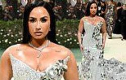 Demi Lovato dazzles in metallic Prabal Gurung gown at 2024 Met Gala - as she ... trends now